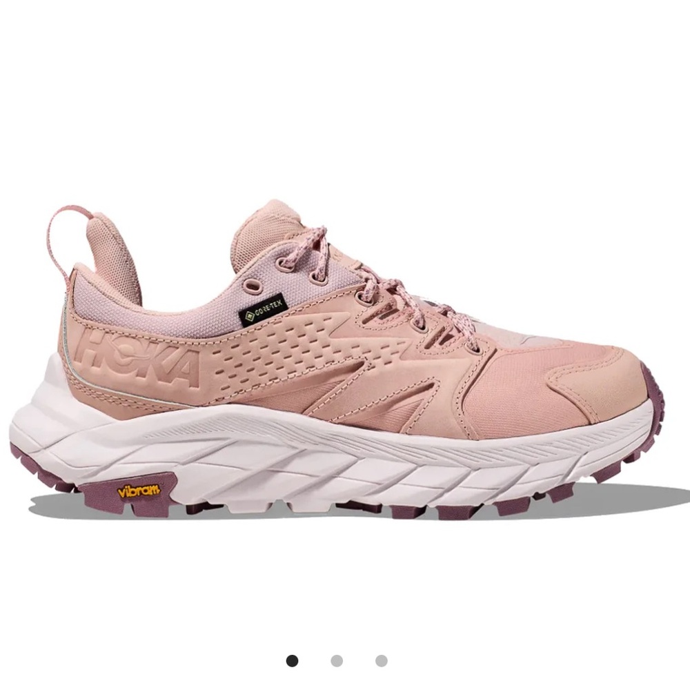 Hoka One Women Anacapa Low GTX Pink Hiking Shoes Vibram Soles women